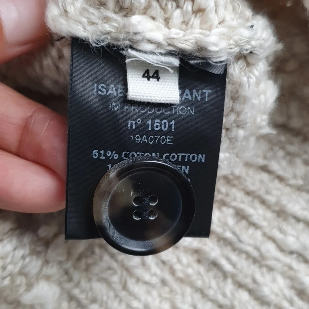 NWT Isabel Etoile Marant Blended Linen Pull Patty Sweater